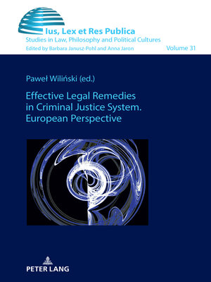 cover image of Effective Legal Remedies in Criminal Justice System European Perspective